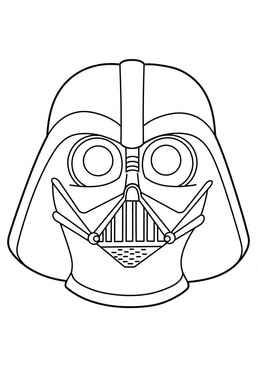 Toddler Darth Vader helmet simple