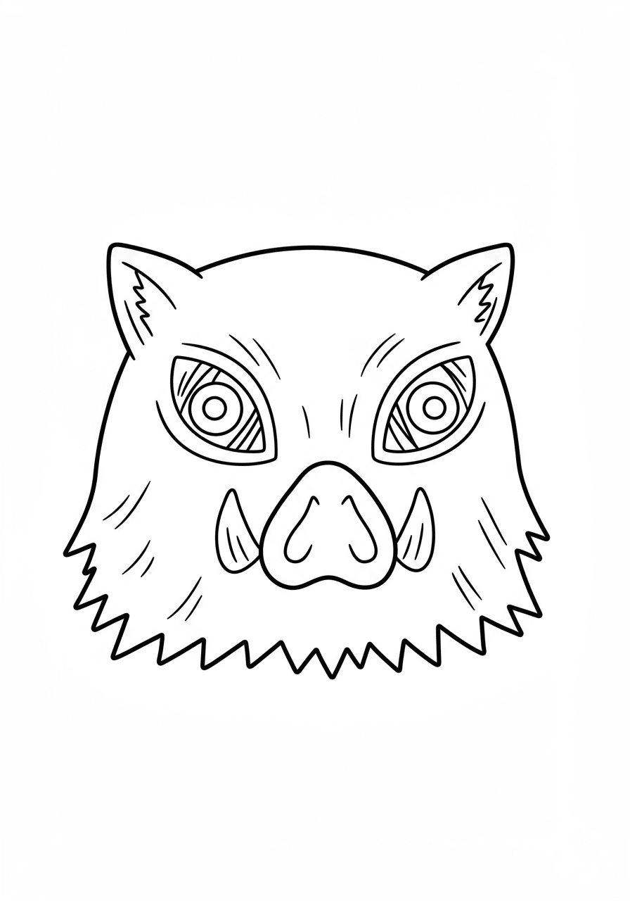 Toddler Inosuke mask simple