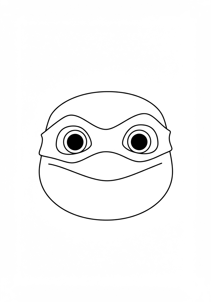 Toddler Leonardo face simple