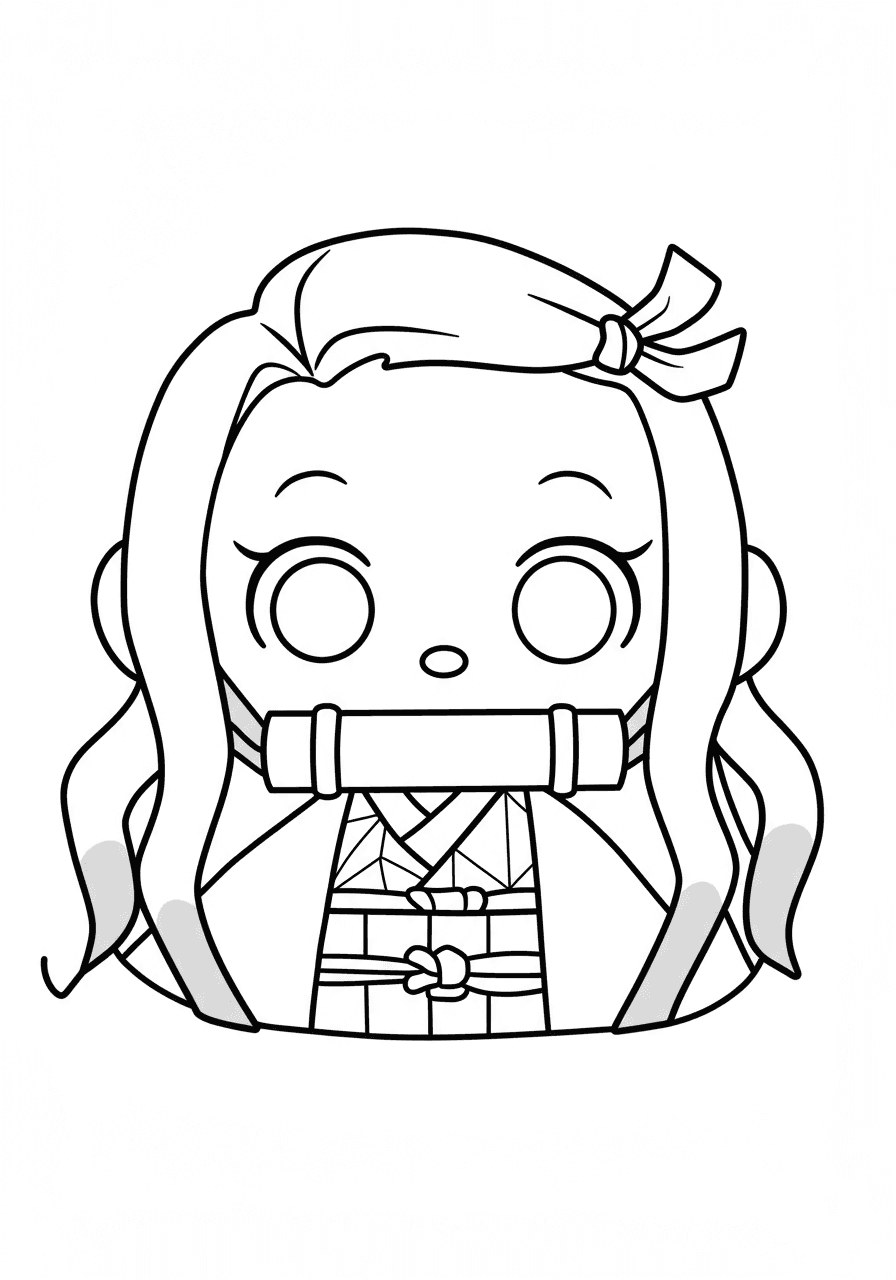Toddler Nezuko head simple