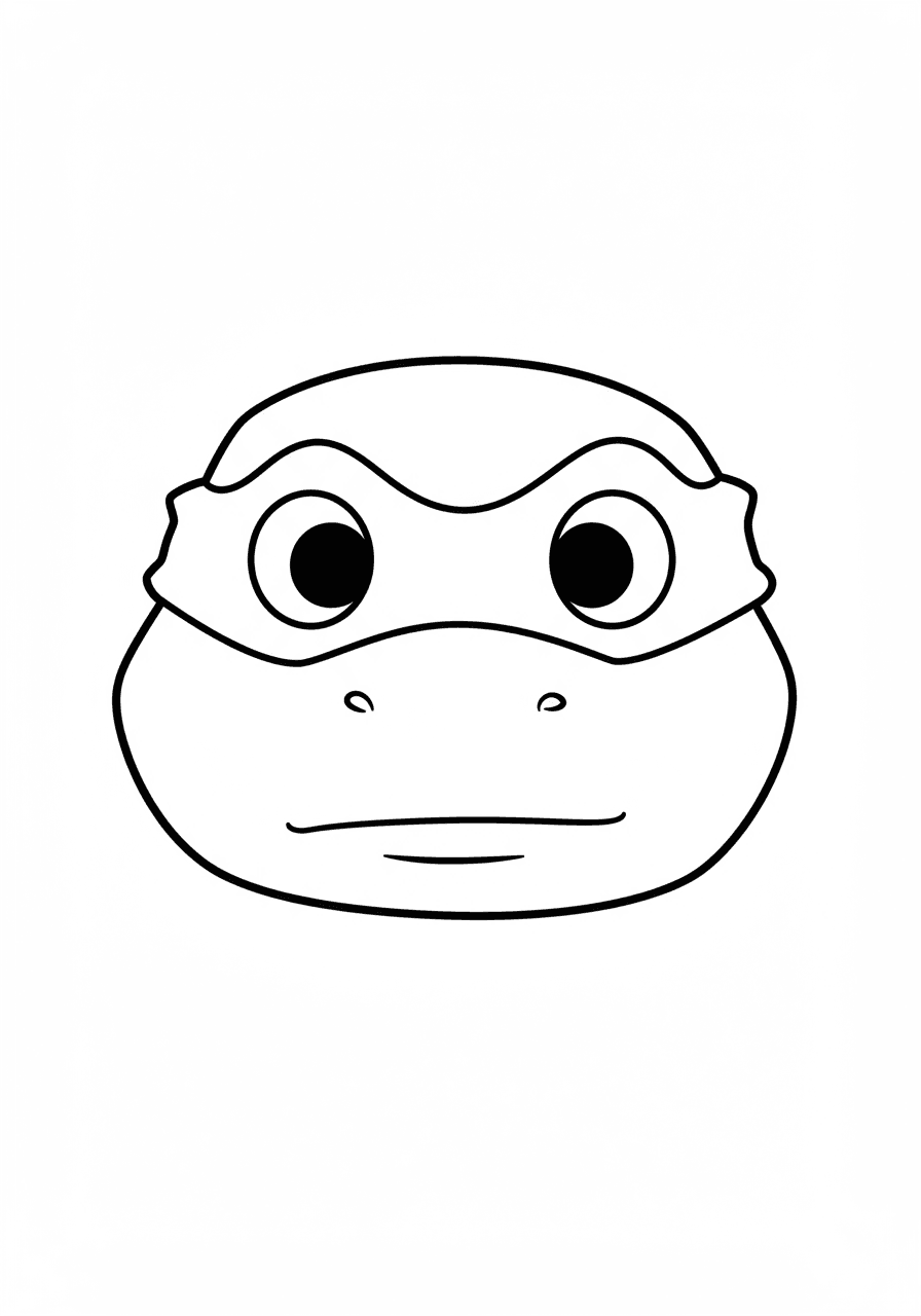 Toddler Raphael face simple