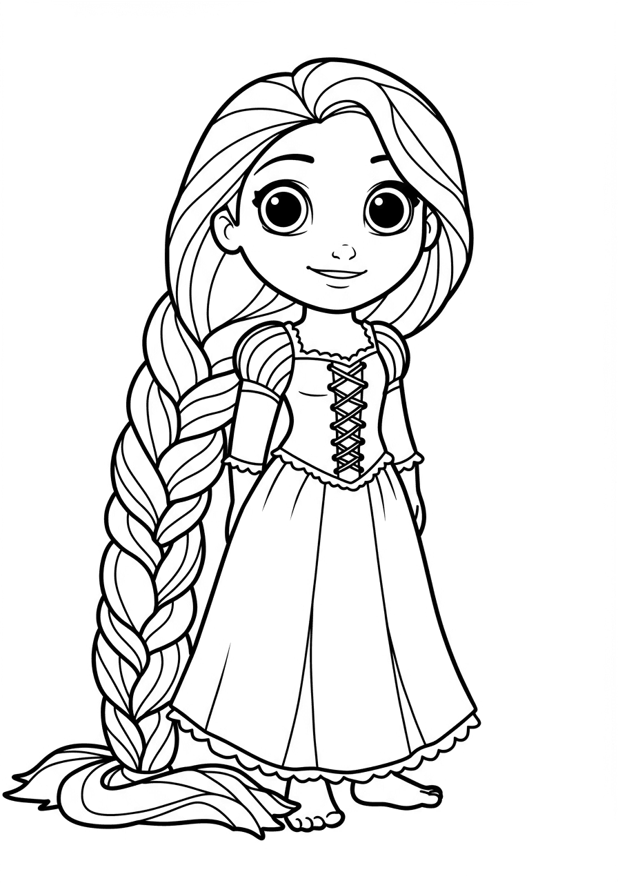 Toddler Rapunzel simple