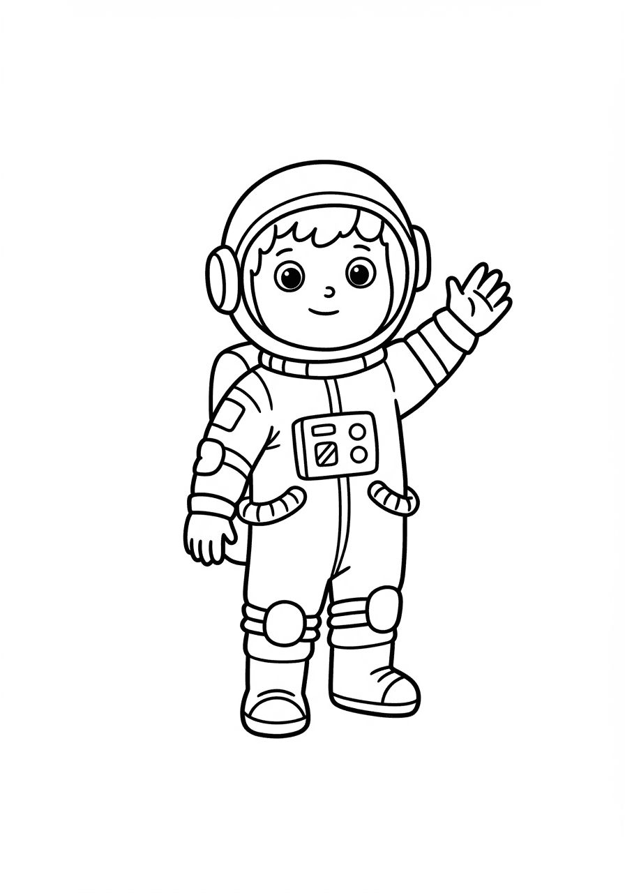 Toddler simple astronaut