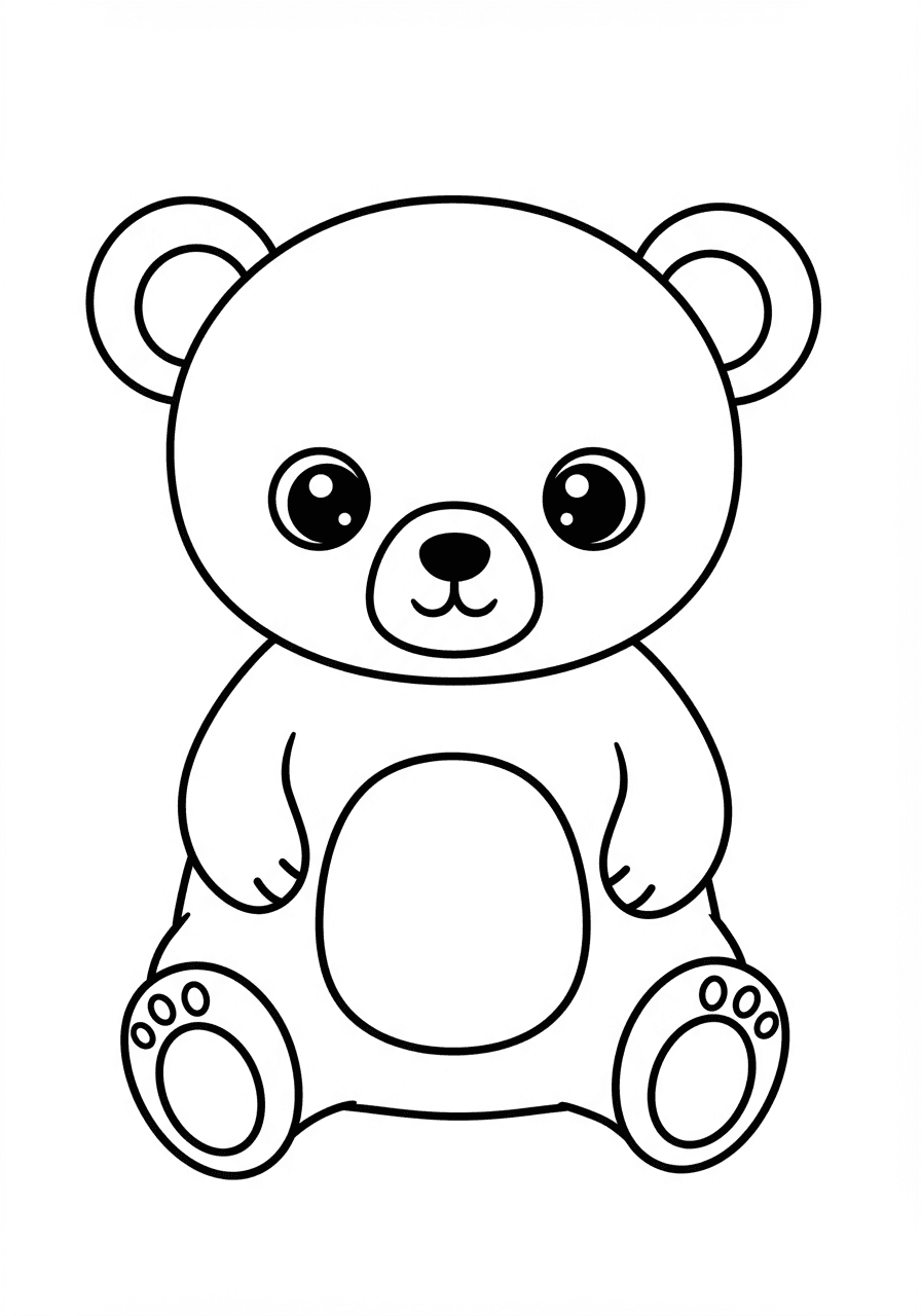 Toddler simple bear cub