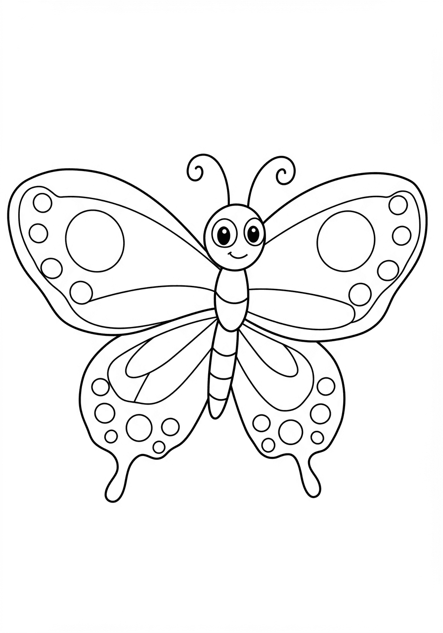 Toddler simple butterfly