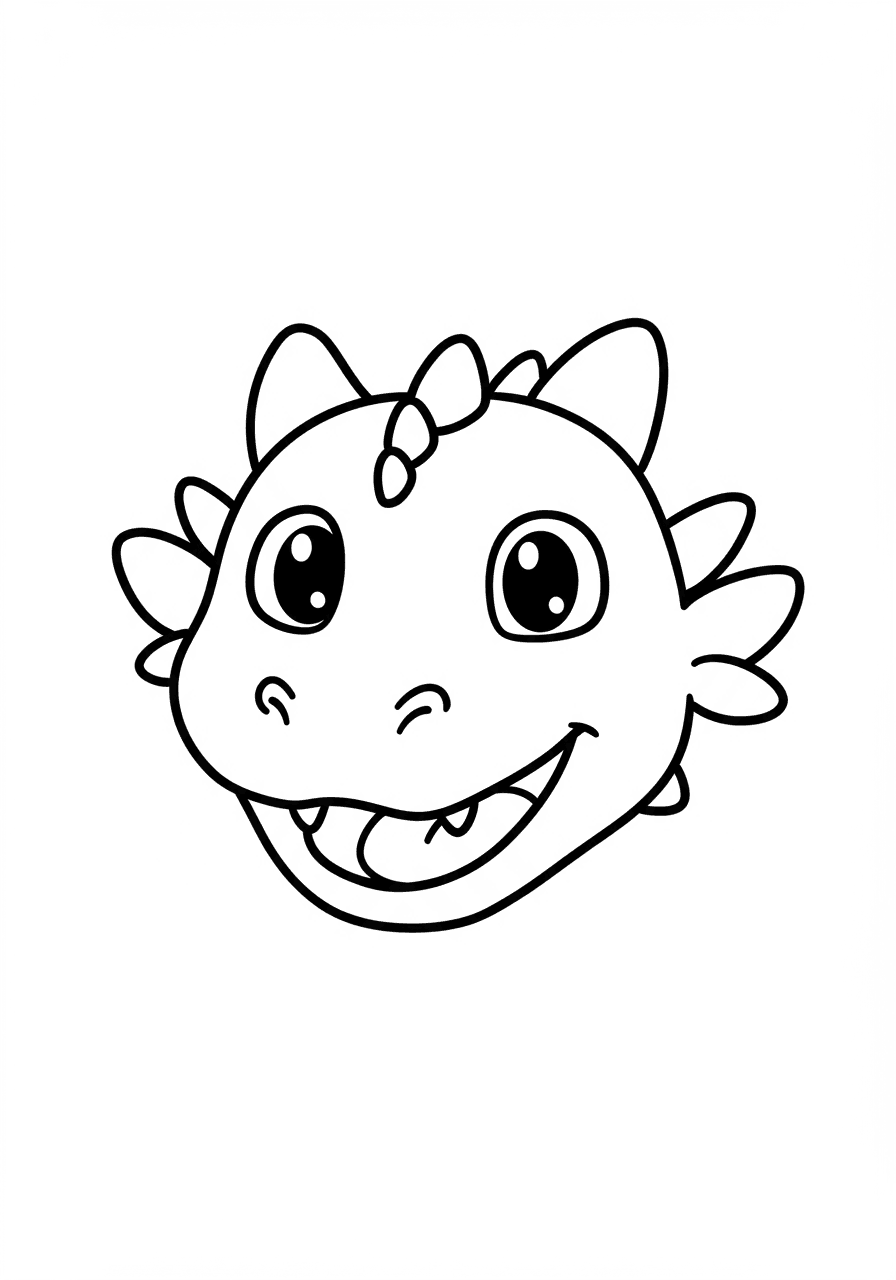 Toddler simple dragon head