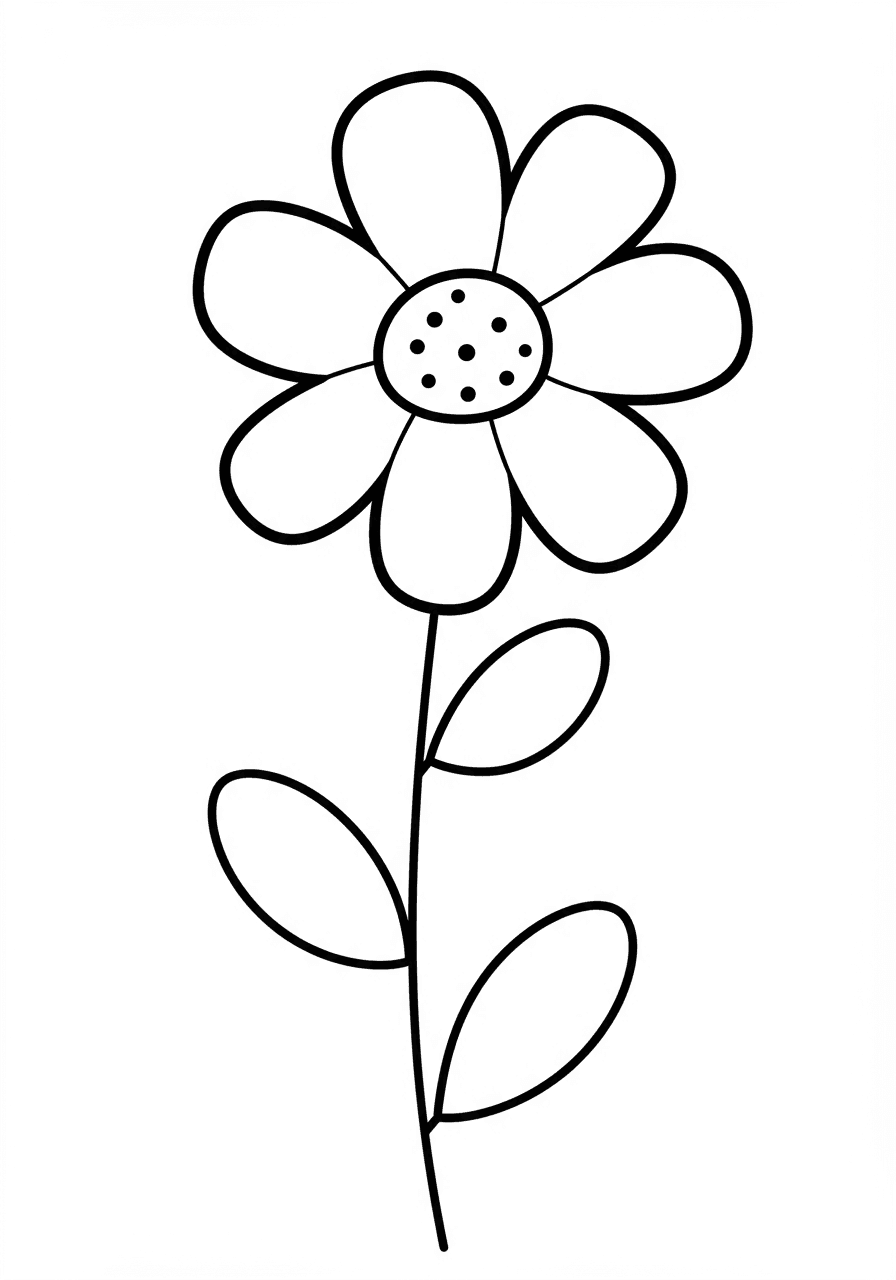 Toddler simple flower