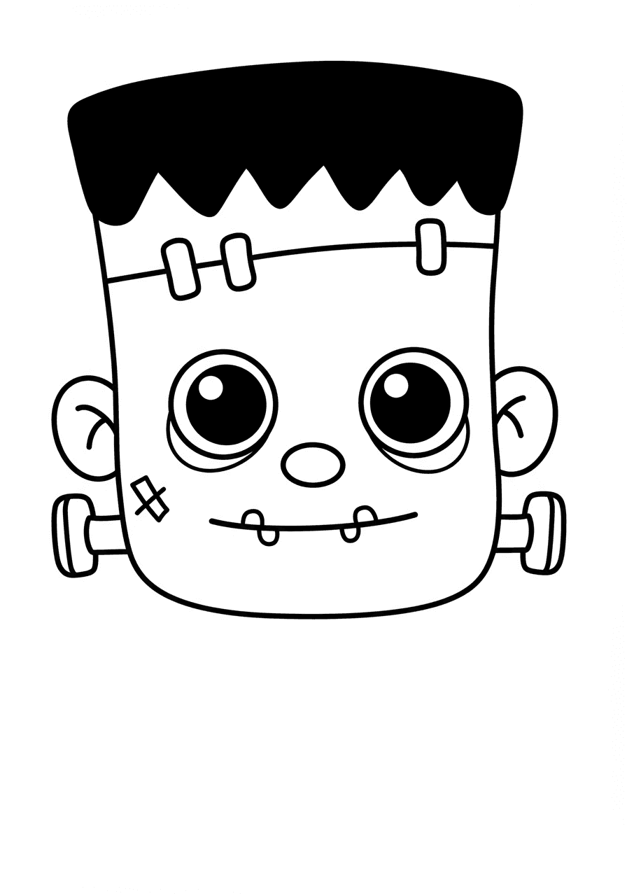 Toddler simple Frankenstein head