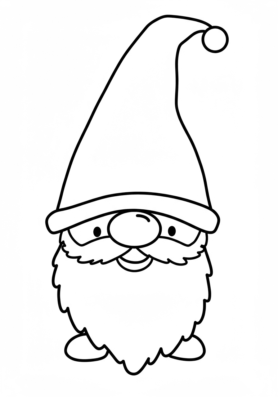 Toddler simple gnome face
