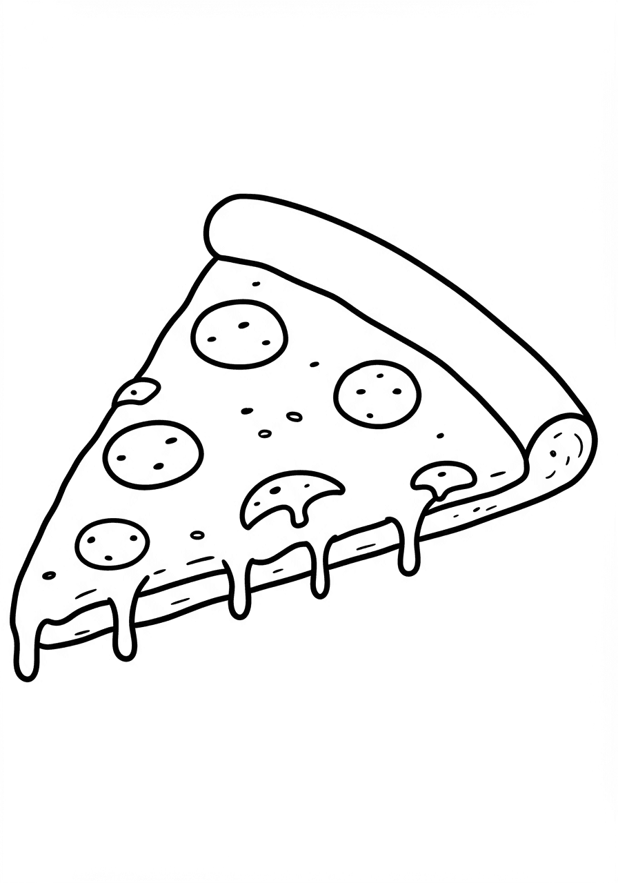 Toddler pizza slice simple