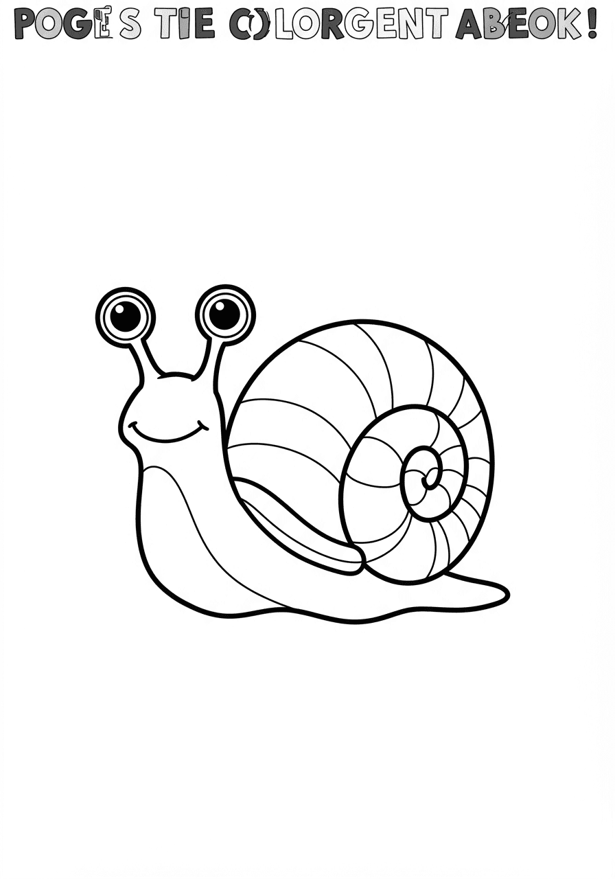 Toddler simple snail