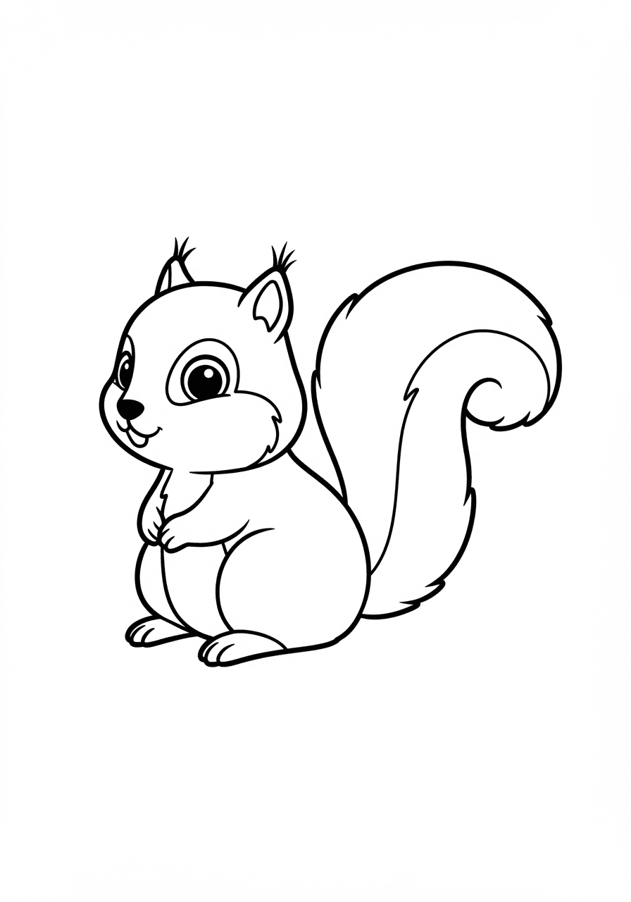 Toddler simple squirrel