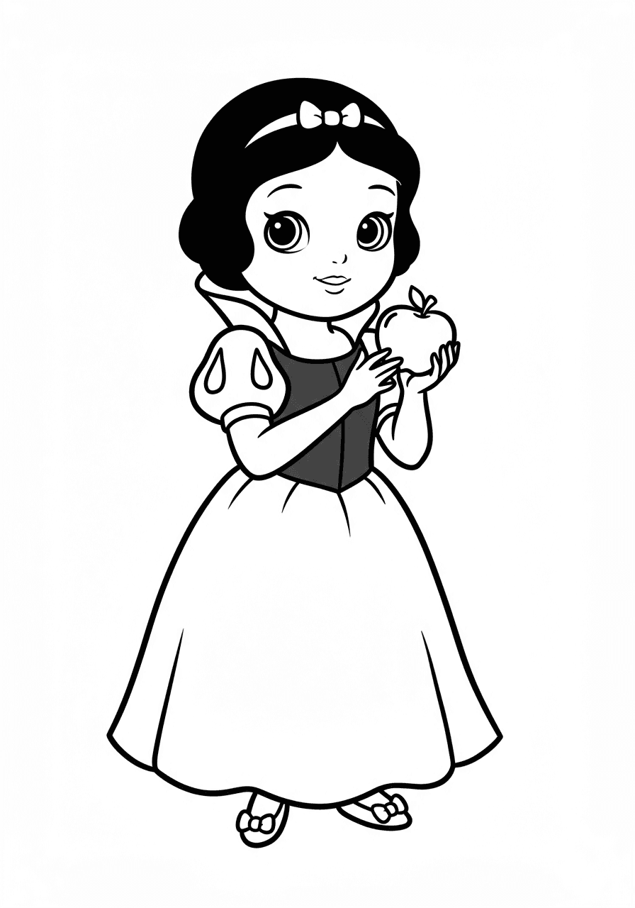 Toddler Snow White simple