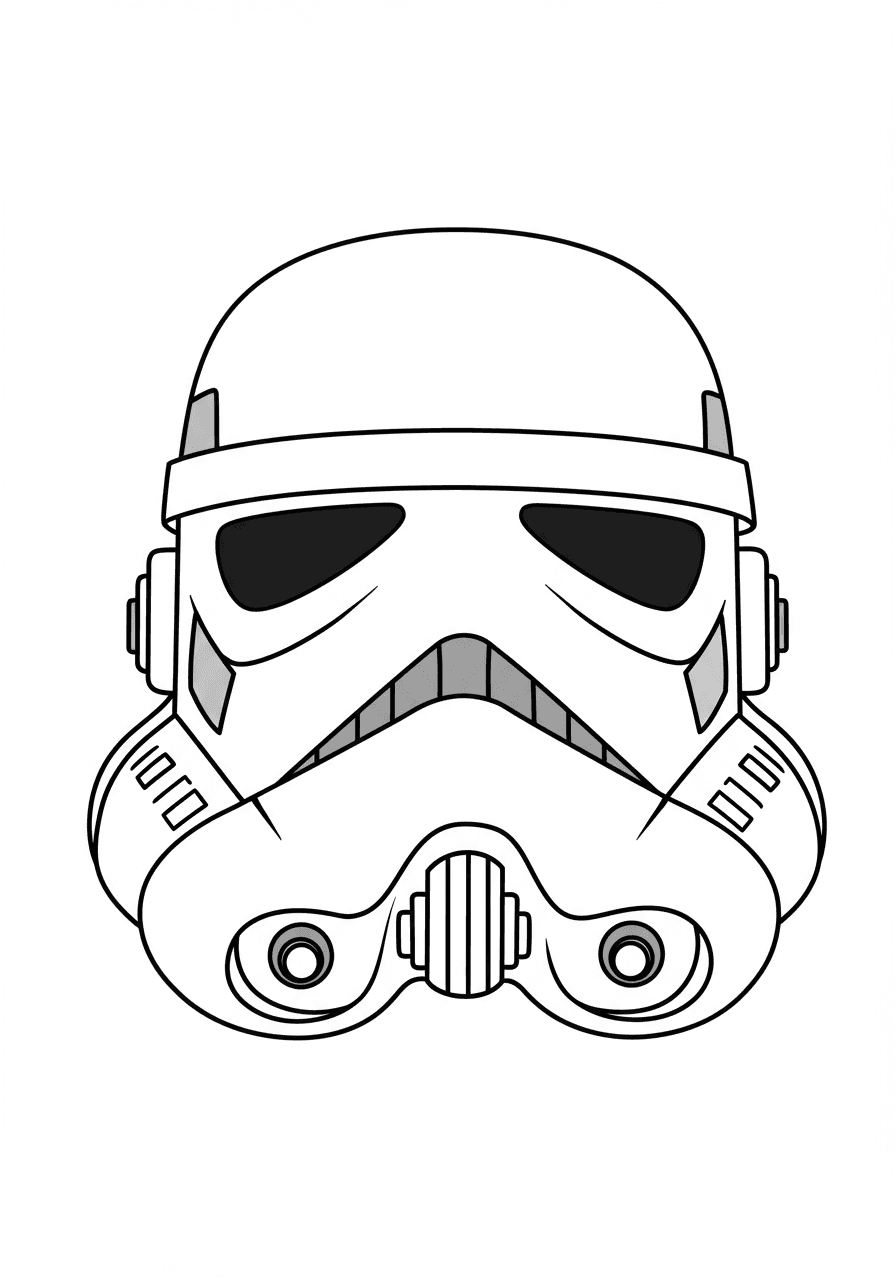 Toddler Stormtrooper helmet simple