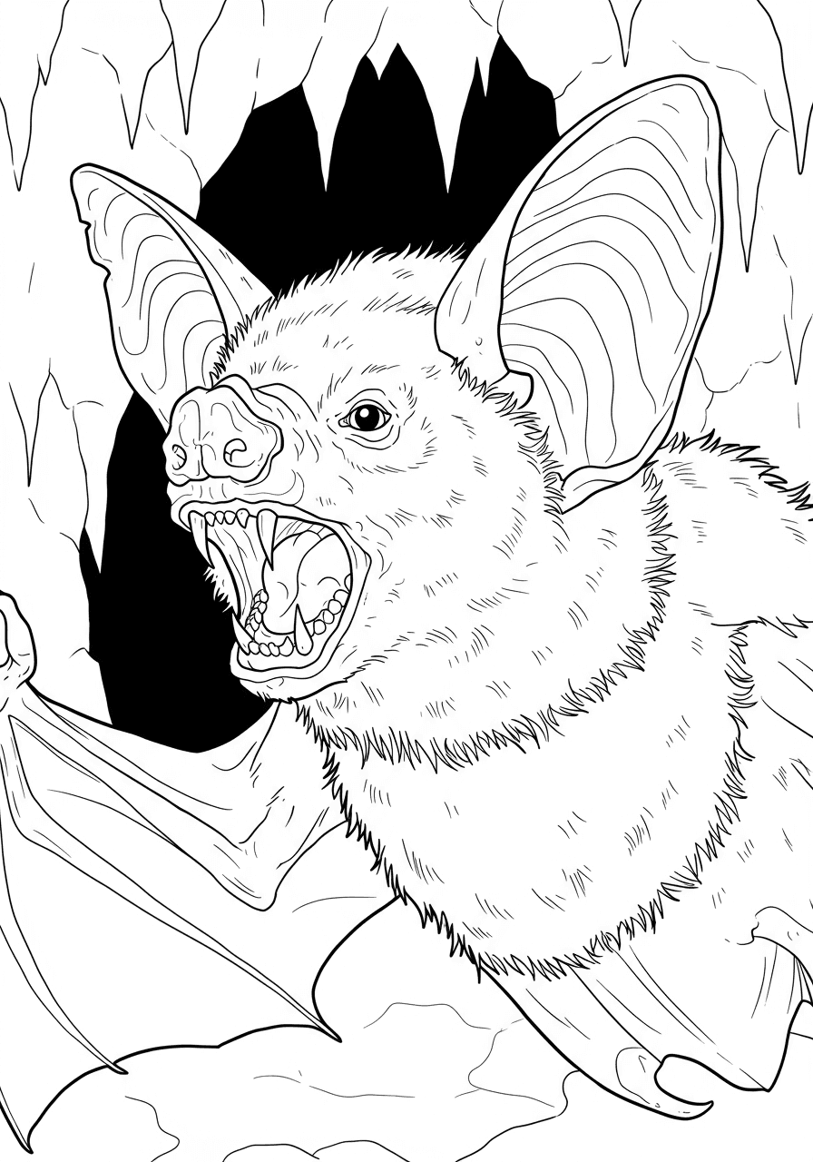 Vampire bat close-up