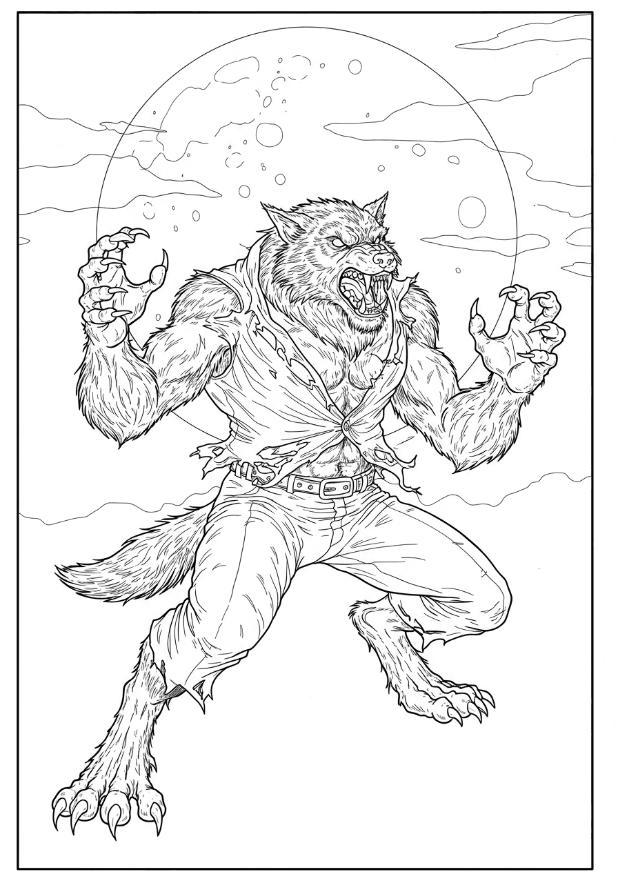 Werewolf transformation