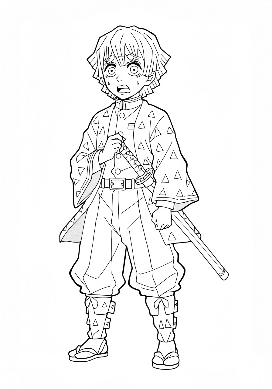 Zenitsu Agatsuma simple pose