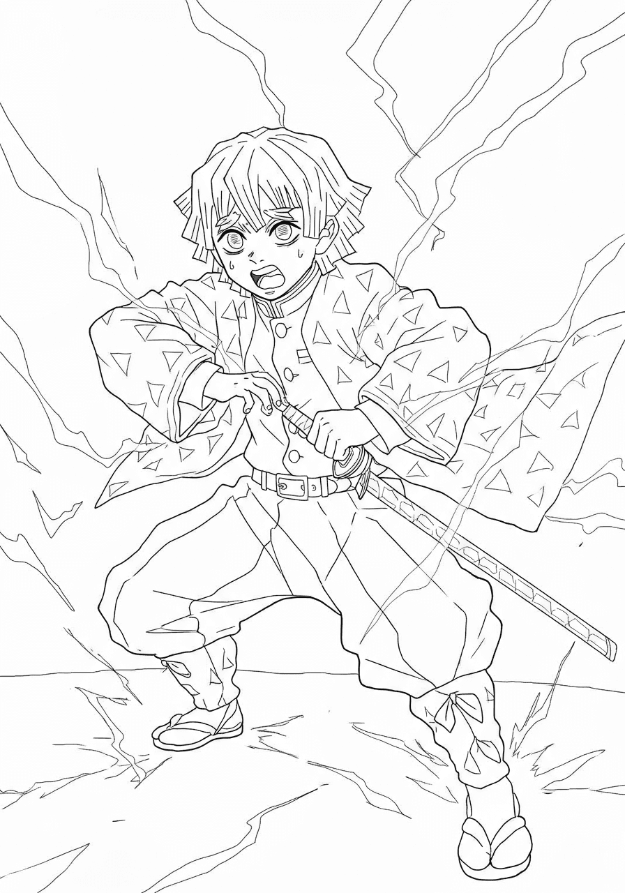 Zenitsu Agatsuma Thunderclap and Flash