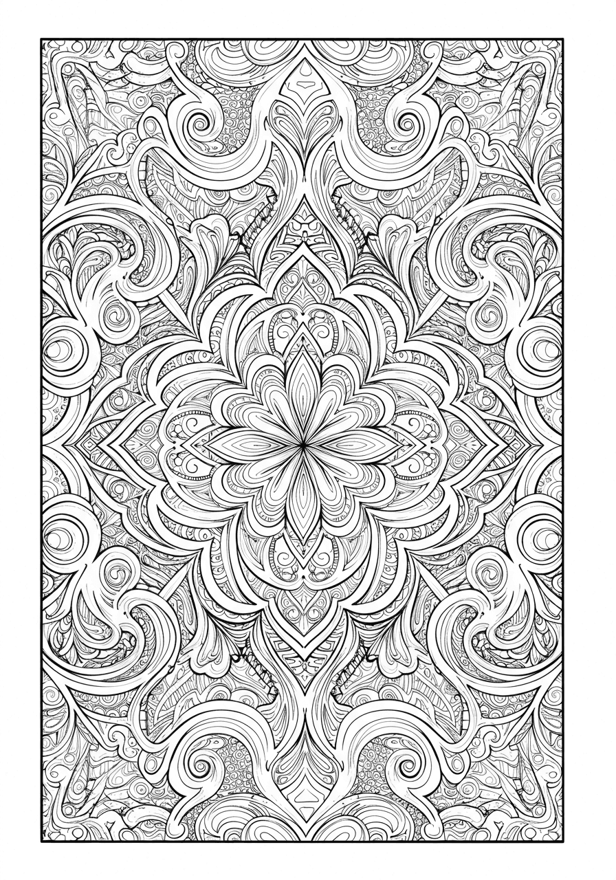 Zentangle geometric harmony