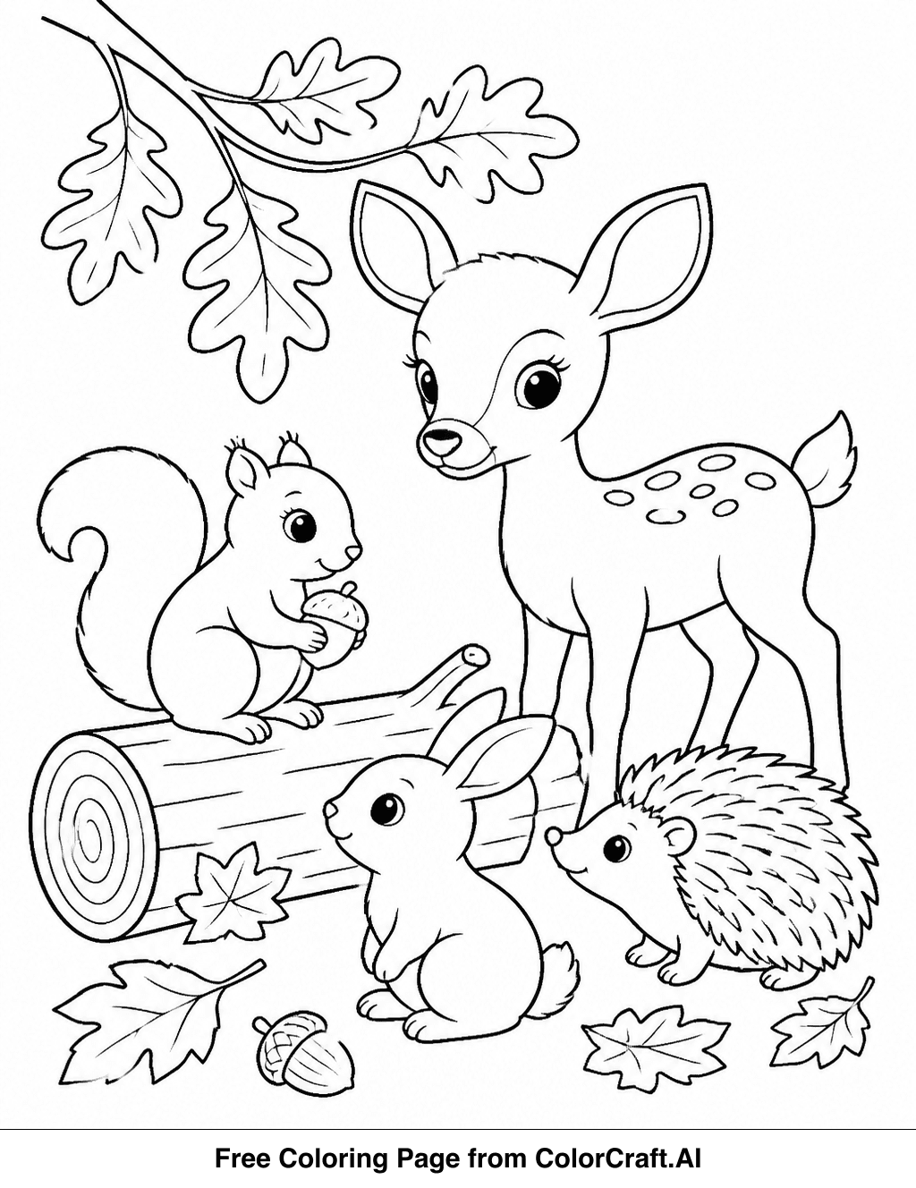 Autumn coloring pages
