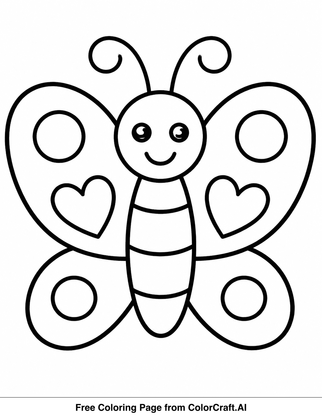Butterflies coloring pages