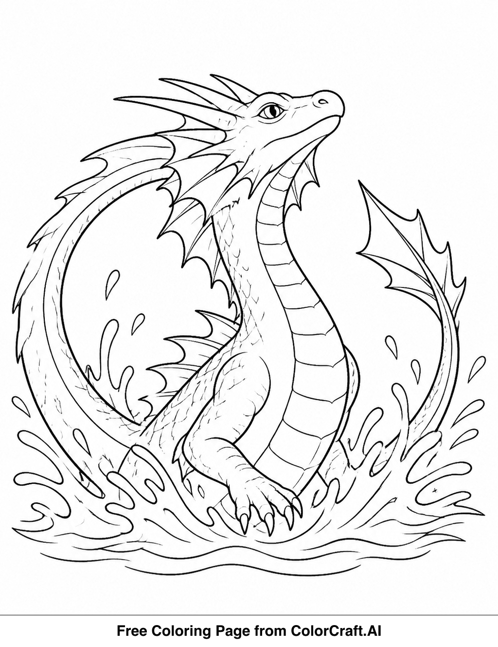 Dragons coloring pages