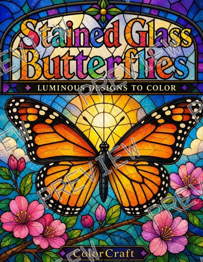 Cover of Stained Glass Butterflies